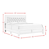 Picket House Furnishings Icon Panel Bed in White