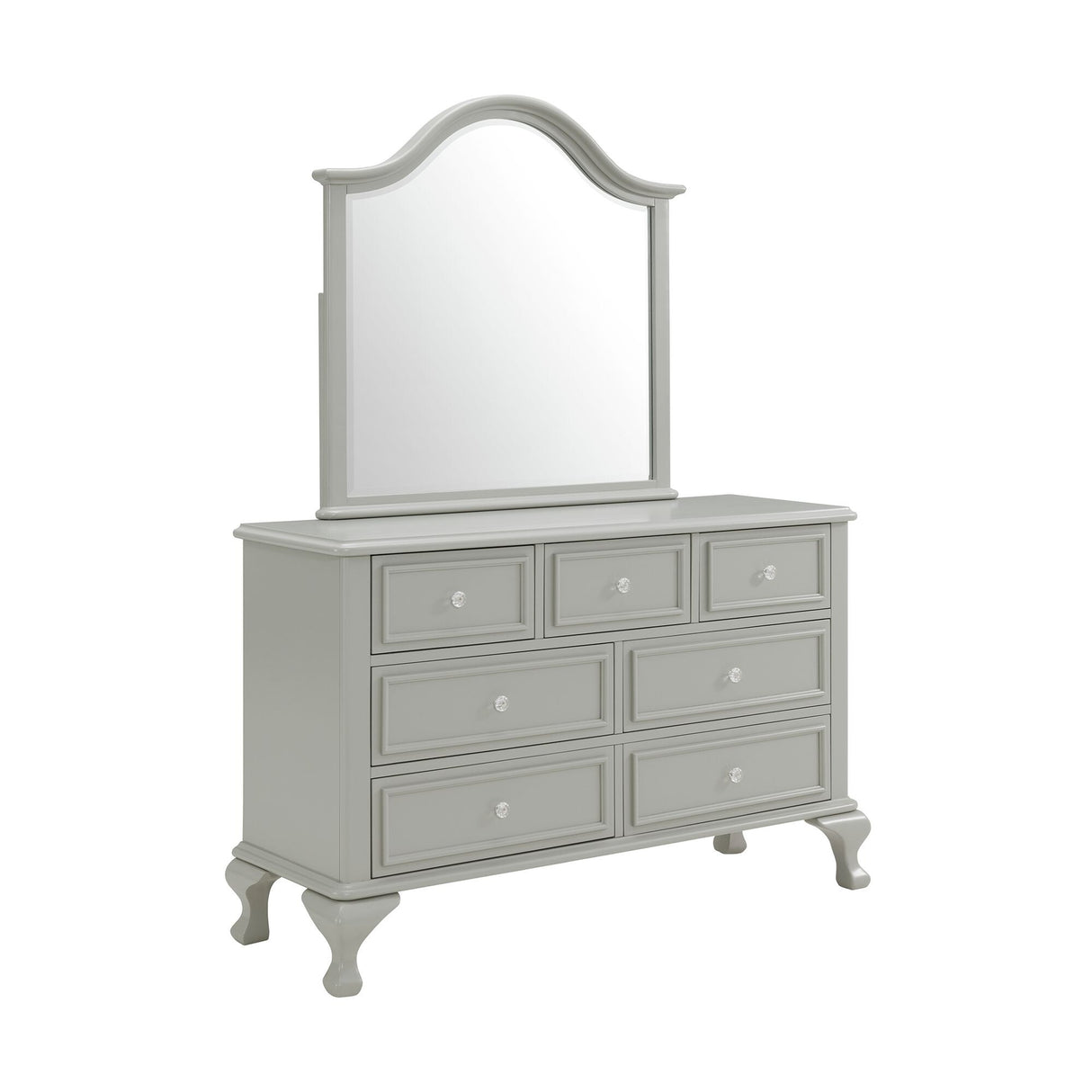 Picket House Furnishings Jenna Full Panel 3PC Bedroom Set in Grey