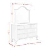 Picket House Furnishings Jenna Full Panel 3PC Bedroom Set in Grey