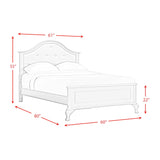Picket House Furnishings Jenna Full Panel 3PC Bedroom Set in Grey