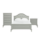 Picket House Furnishings Jenna Full Panel 3PC Bedroom Set in Grey