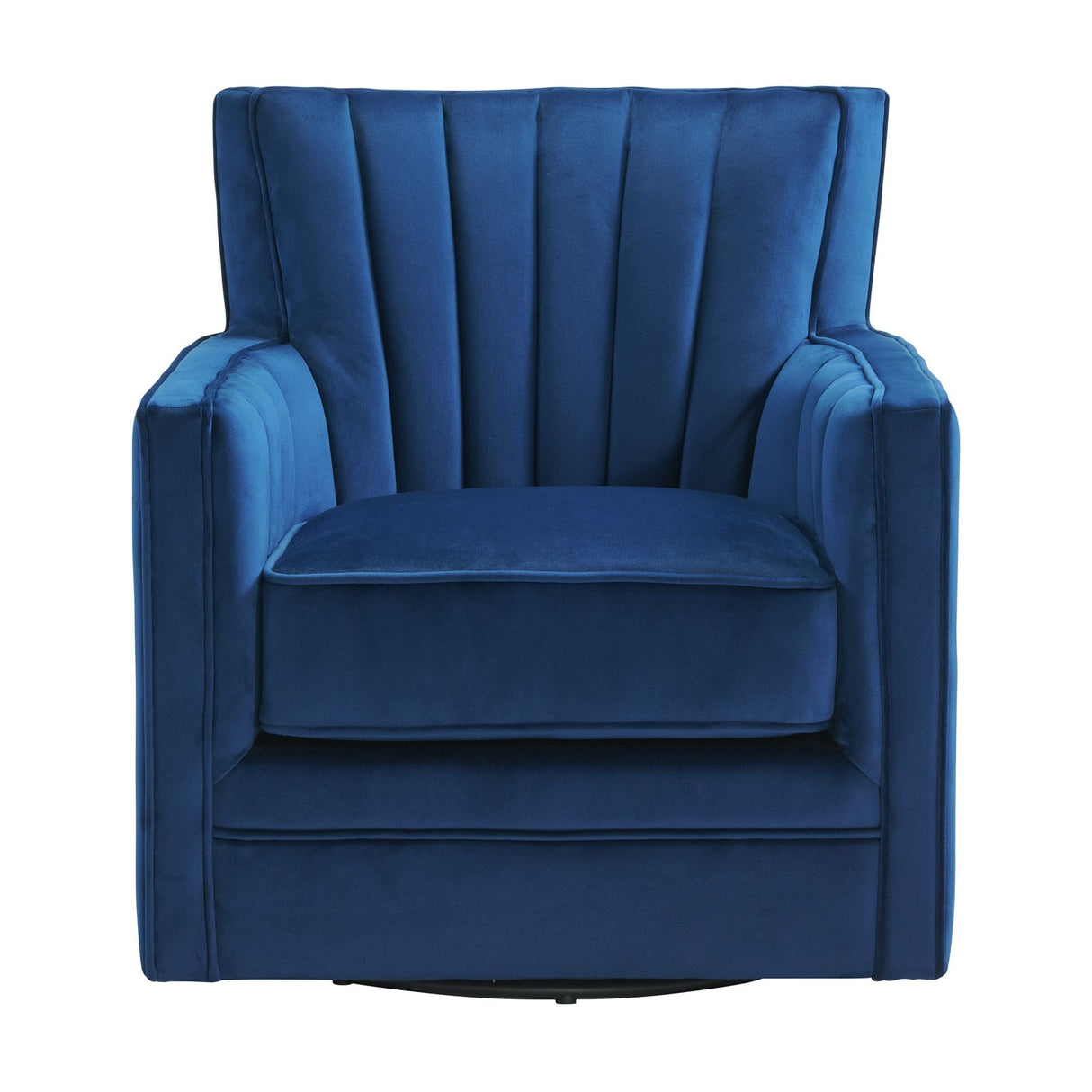 Picket House Furnishings Lawson Swivel Chair in Cobalt
