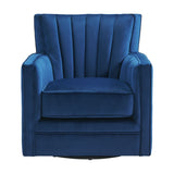 Picket House Furnishings Lawson Swivel Chair in Cobalt