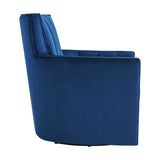 Picket House Furnishings Lawson Swivel Chair in Cobalt