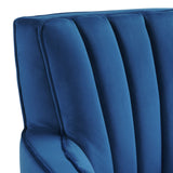 Picket House Furnishings Lawson Swivel Chair in Cobalt