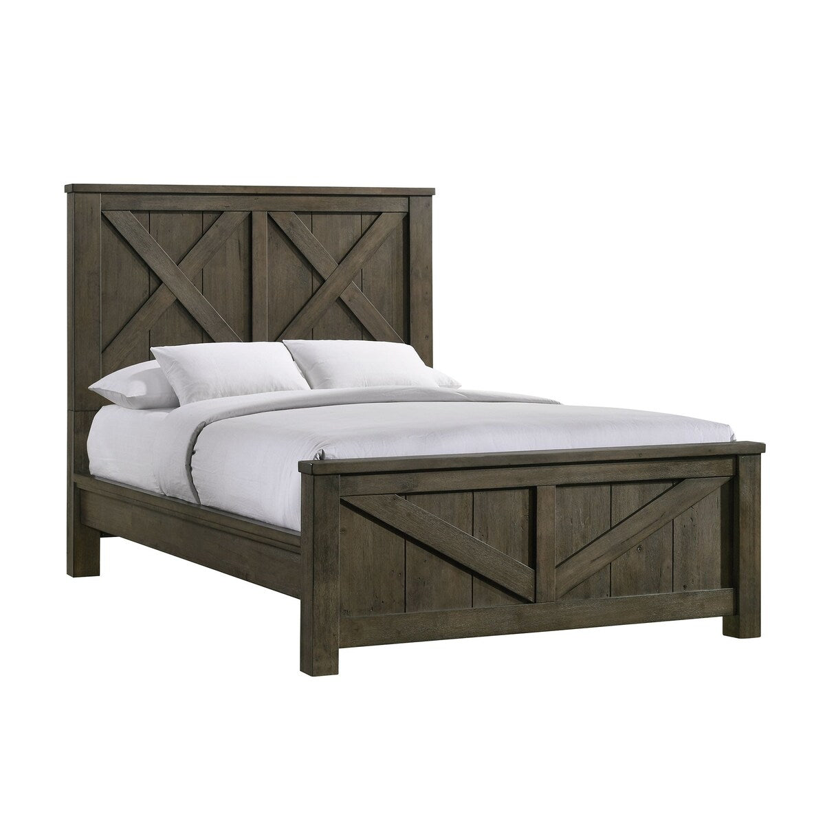 Picket House Furnishings Memphis Queen Panel Bed in Grey