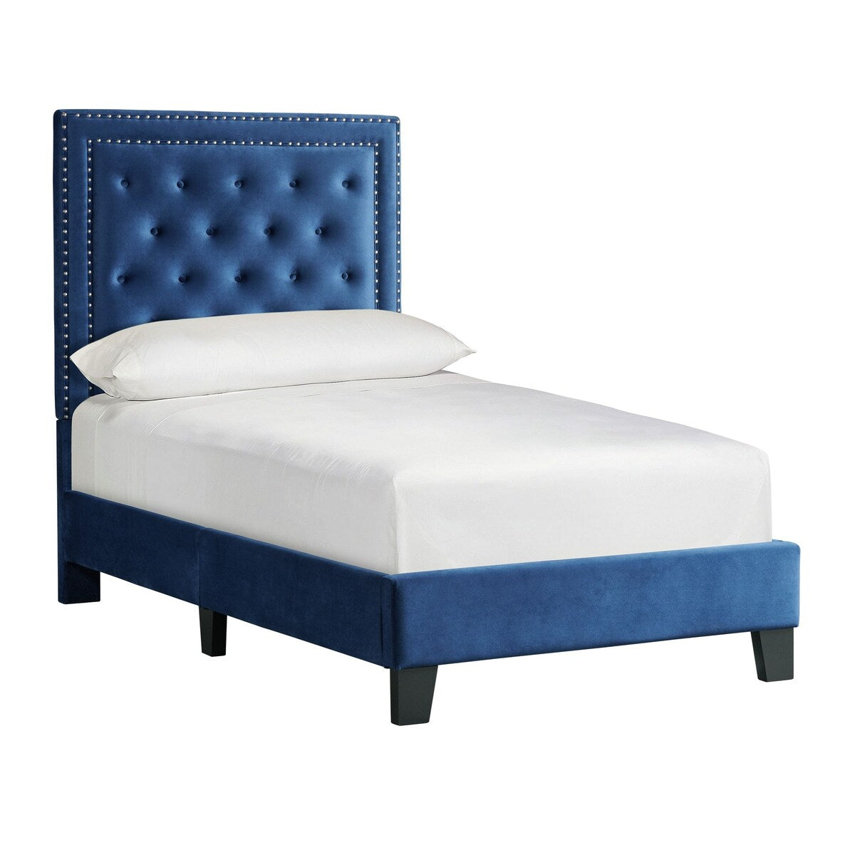 Picket House Furnishings Teagan Upholstered Platform Bed in Blush
