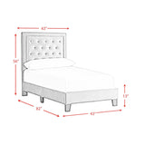 Picket House Furnishings Teagan Upholstered Platform Bed in Blush