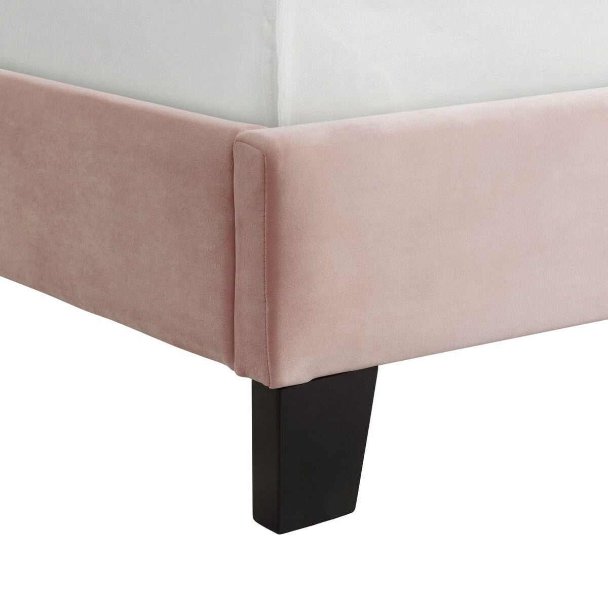 Picket House Furnishings Teagan Upholstered Platform Bed in Blush