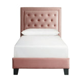 Picket House Furnishings Teagan Upholstered Platform Bed in Blush