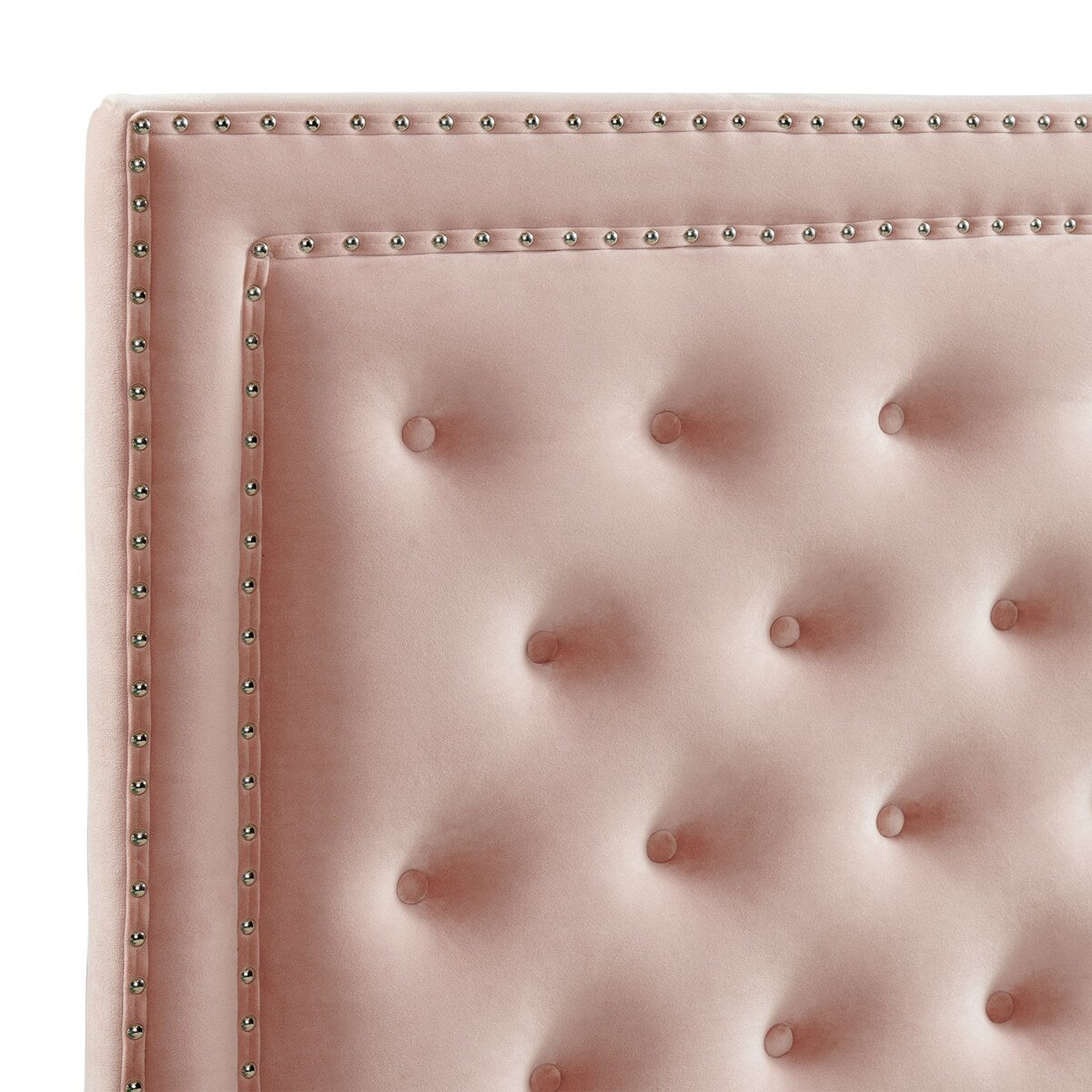 Picket House Furnishings Teagan Upholstered Platform Bed in Blush