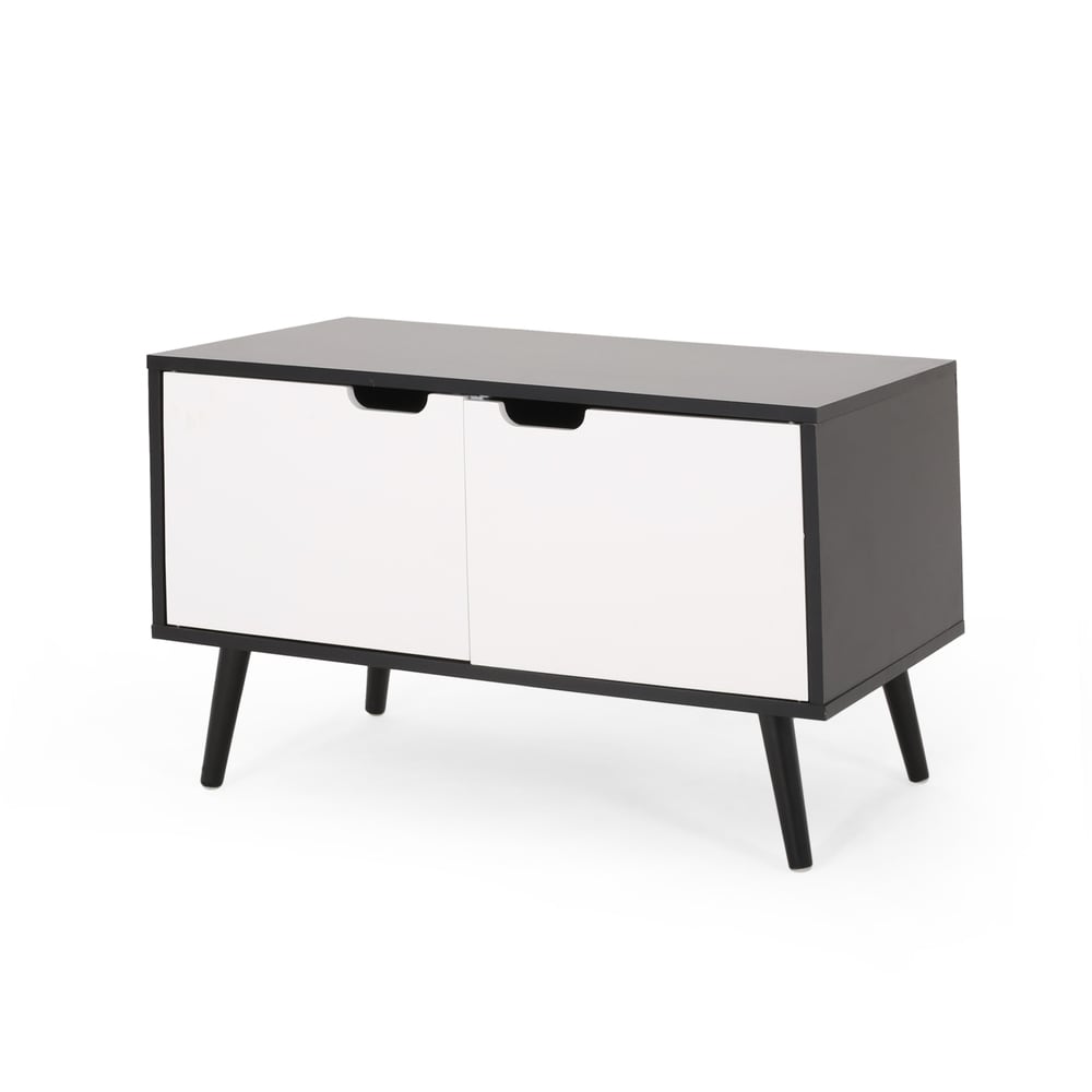 Pickfair Mid-Century Modern 2 Door Cabinet by Christopher Knight Home - 31.50" W x 15.50" D x 18.75" H