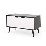 Pickfair Mid-Century Modern 2 Door Cabinet by Christopher Knight Home - 31.50" W x 15.50" D x 18.75" H