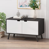 Pickfair Mid-Century Modern 2 Door Cabinet by Christopher Knight Home - 31.50" W x 15.50" D x 18.75" H