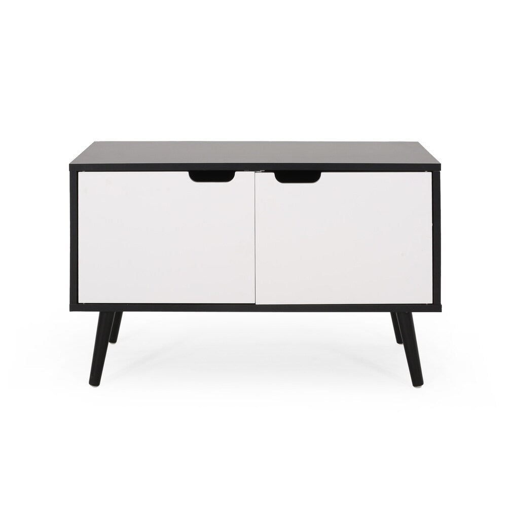 Pickfair Mid-Century Modern 2 Door Cabinet by Christopher Knight Home - 31.50" W x 15.50" D x 18.75" H