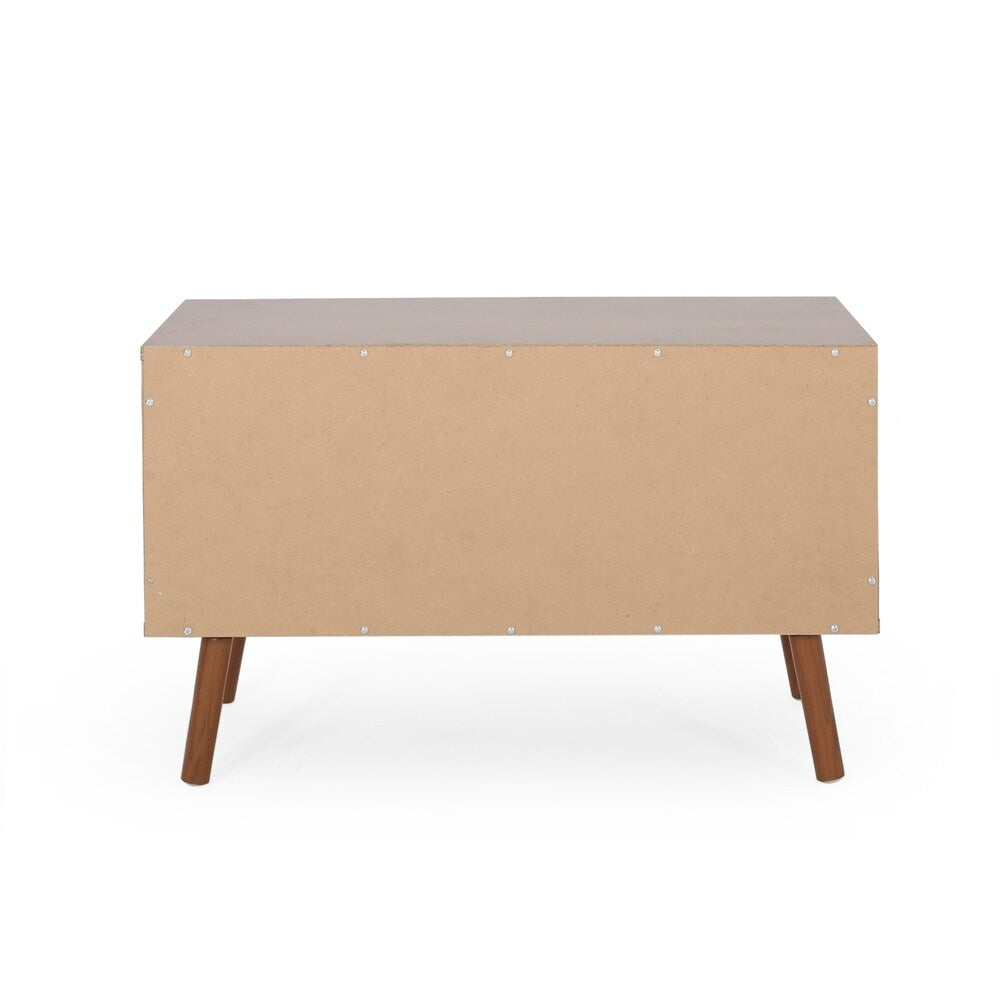 Pickfair Mid-Century Modern 2 Door Cabinet by Christopher Knight Home - 31.50" W x 15.50" D x 18.75" H