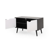 Pickfair Mid-Century Modern 2 Door Cabinet by Christopher Knight Home - 31.50" W x 15.50" D x 18.75" H