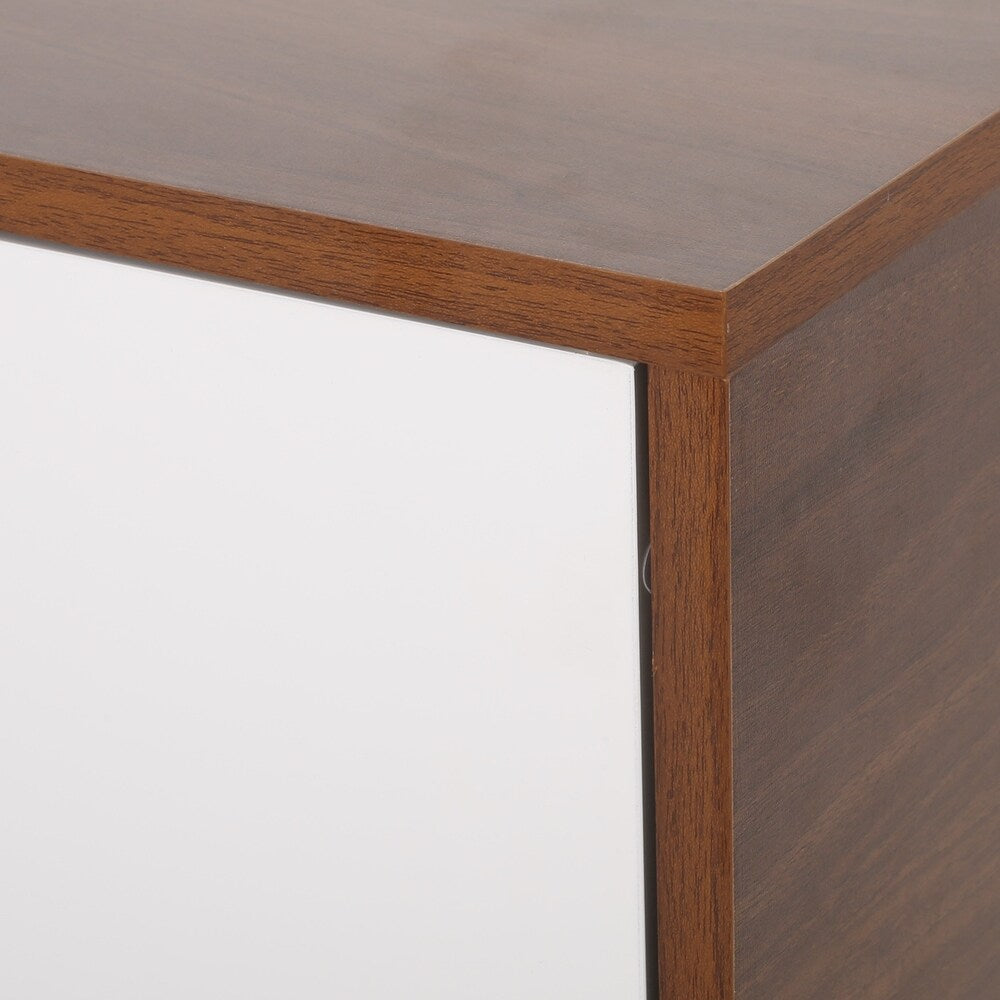 Pickfair Mid-Century Modern 2 Door Cabinet by Christopher Knight Home - 31.50" W x 15.50" D x 18.75" H
