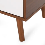 Pickfair Mid-Century Modern 2 Door Cabinet by Christopher Knight Home - 31.50" W x 15.50" D x 18.75" H