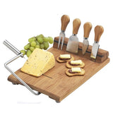 Picnic at Ascot Stilton Bamboo Cheese Board Set with 4 Tools