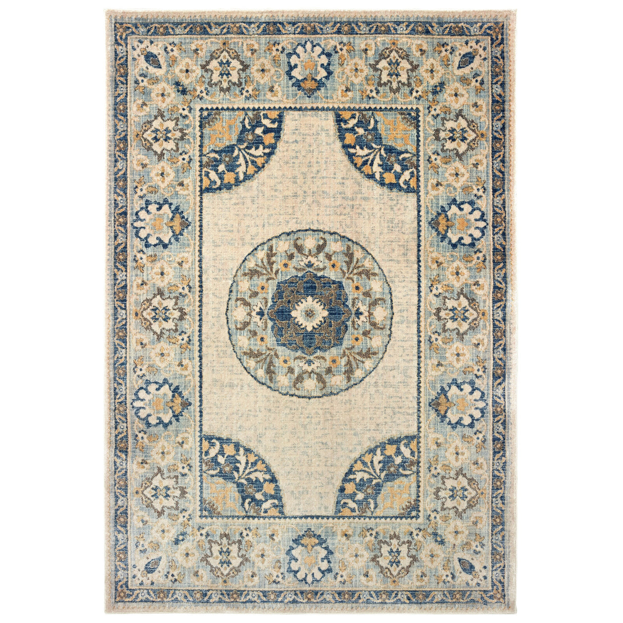 Vista Home Pierce Traditional Floral Medallion Area Rug
