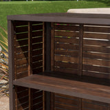Pike Outdoor 5-Piece Acacia Wood Bar Set by Christopher Knight Home