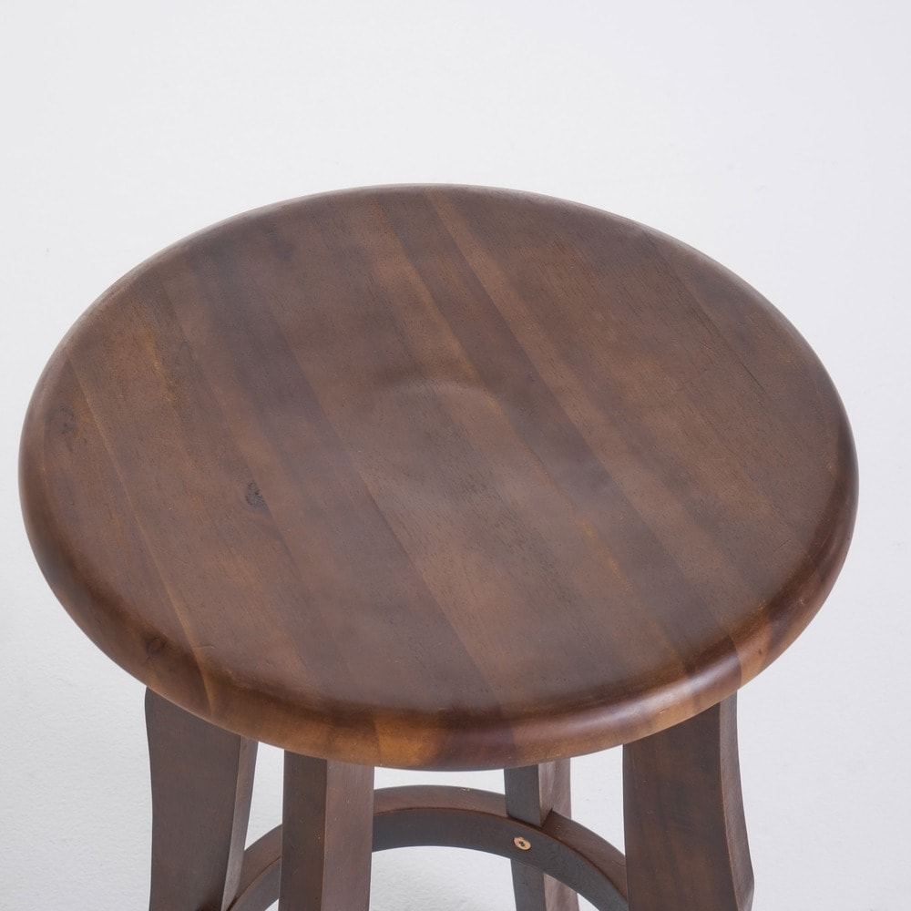 Pike Outdoor Acacia Wood Barstool (Set of 4) by Christopher Knight Home