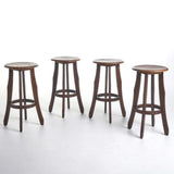 Pike Outdoor Acacia Wood Barstool (Set of 4) by Christopher Knight Home