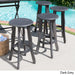 Pike Outdoor Acacia Wood Barstool (Set of 4) by Christopher Knight Home