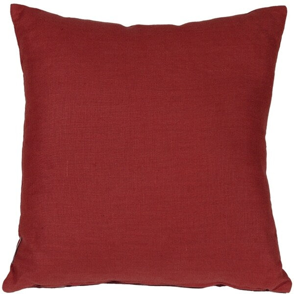 Pillow Décor - Tuscany Linen Red 20-inch Throw Pillow