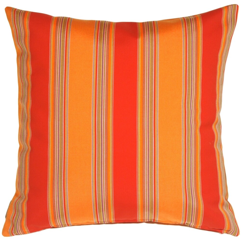 Sunbrella Bravada 20x20 Throw Pillow with Polyfill Insert, Salsa Red