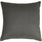 Tuscany Linen 17x17 Throw Pillow with Polyfill Insert, Elephant Gray