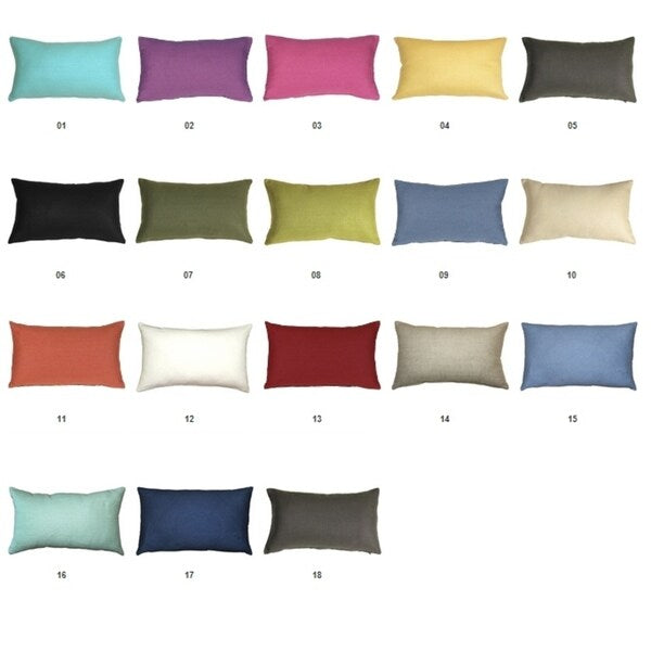 Tuscany Linen 17x17 Throw Pillow with Polyfill Insert, Indigo Blue