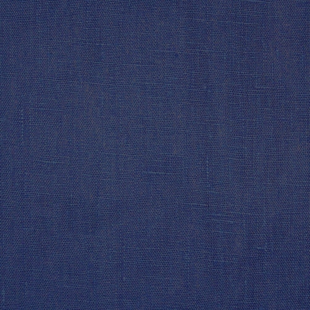 Tuscany Linen 17x17 Throw Pillow with Polyfill Insert, Indigo Blue
