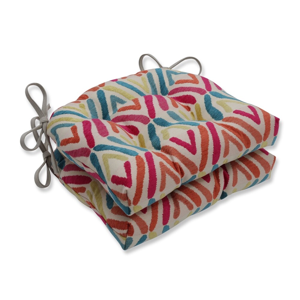 Pillow Perfect Bossanova Fiesta Reversible Chair Pad (Set of 2)