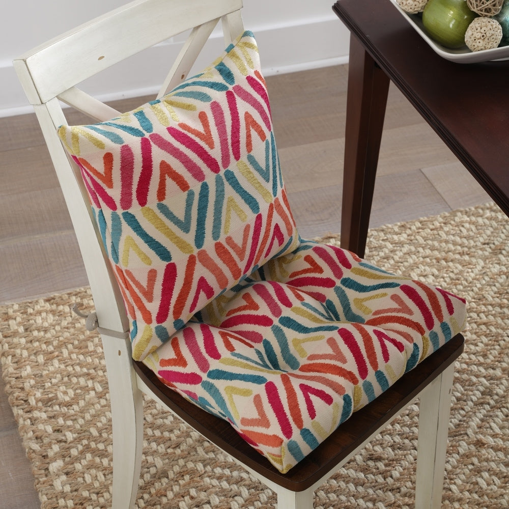 Pillow Perfect Bossanova Fiesta Reversible Chair Pad (Set of 2)
