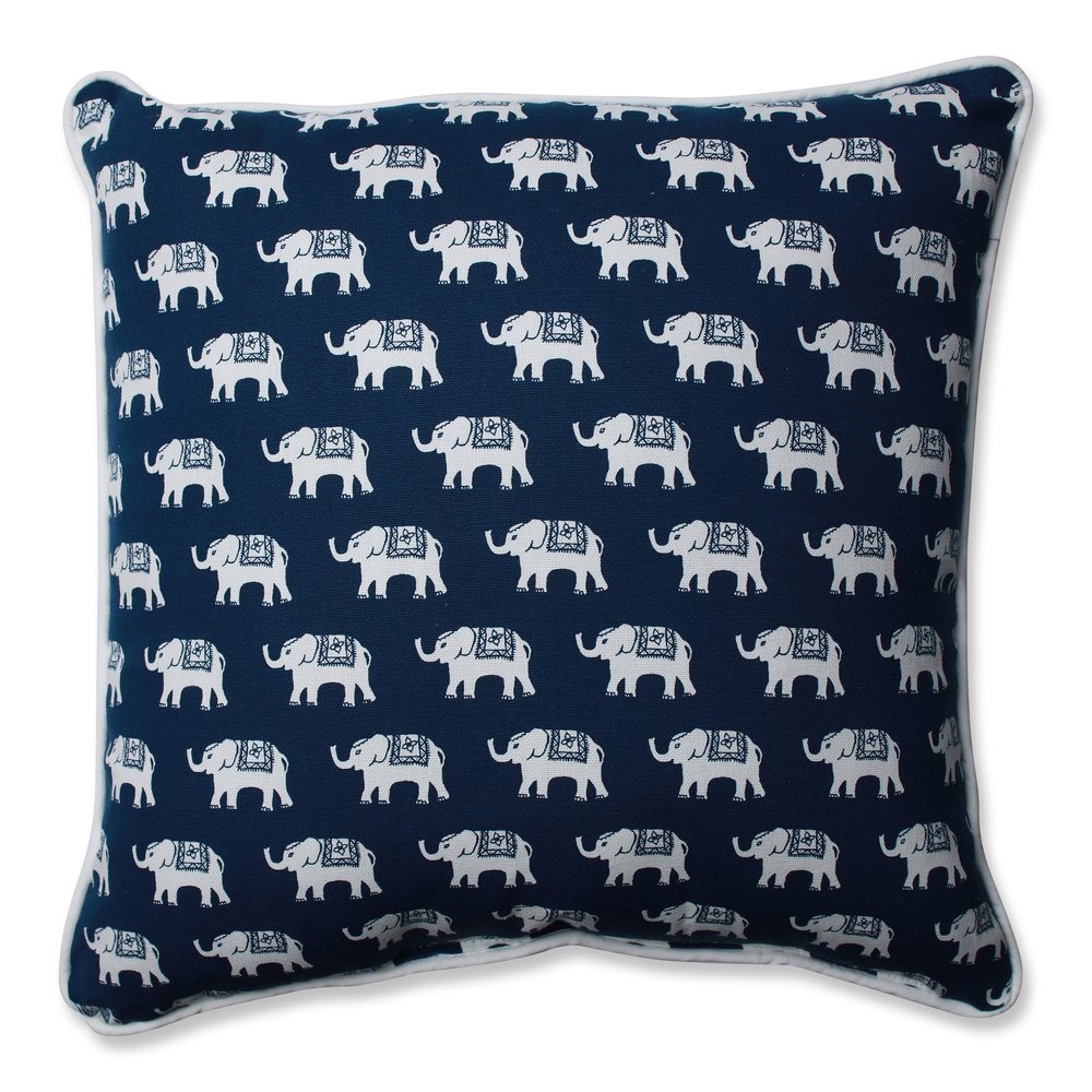 Pillow Perfect Ellie Indigo Throw Pillow