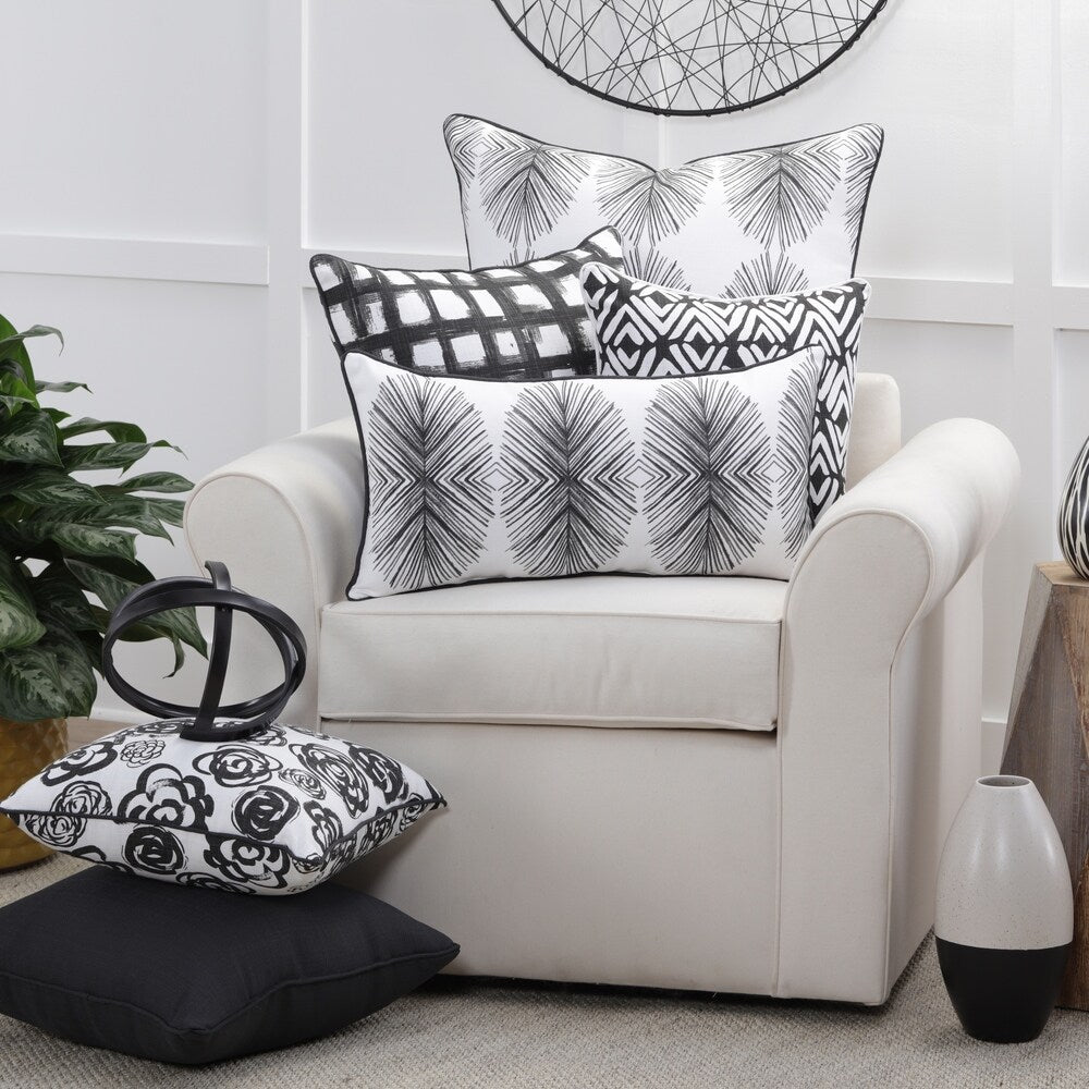 Pillow Perfect Jones Ink Rectangular Throw Pillow