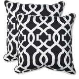 Pillow Perfect New Geo Polyester Outdoor Corded Throw Pillows (Set of 2)