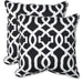 Pillow Perfect New Geo Polyester Outdoor Corded Throw Pillows (Set of 2)