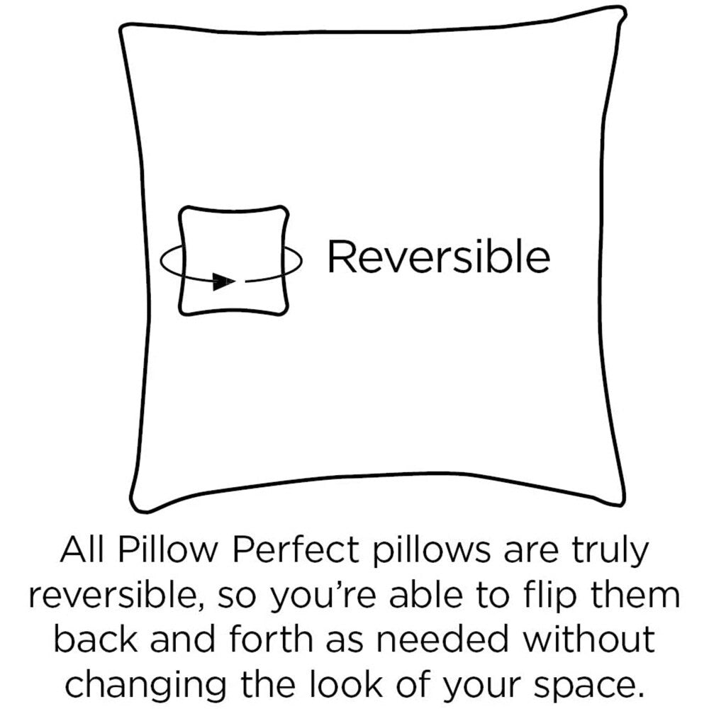 Pillow Perfect Outdoor Amalia Paisley Blue Throw Pillow (Set of 2)