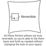 Pillow Perfect Outdoor Herringbone Ink Blue 16.5-inch Throw Pillow (Set of 2) - 16.5 X 16.5 X 5 - 16.5 X 16.5 X 5