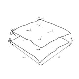 Pillow Perfect Outdoor/ Indoor Sophia Graphite Wrought Iron Seat Cushion (Set of 2)