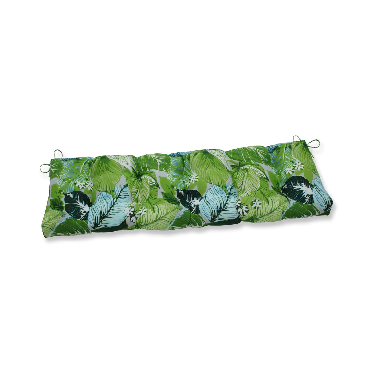 Pillow Perfect Outdoor Lush Leaf Jungle Blown Bench Cushion