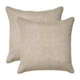 Pillow Perfect Outdoor Tory Bisque Throw Pillow (Set of 2)