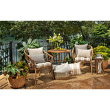 Pillow Perfect Outdoor Tory Bisque Throw Pillow (Set of 2)