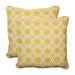 Pillow Perfect 'Rossmere' Outdoor Square Throw Pillows (Set of 2)