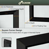 Bathroom Mirrors Wall Mounted Rectangle Vanity Cosmetic Makeup Mirror