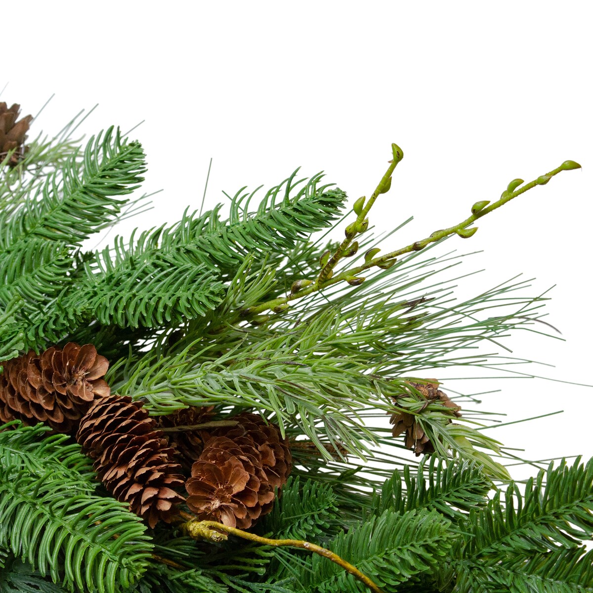 Pine Cone and Cedar Artificial Christmas Wreath - 32-Inch Unlit - 32"