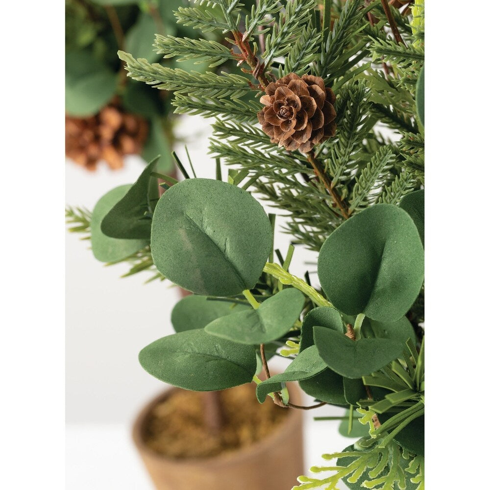 Sullivans Pine Eucalyptus Topiary - Set of 2